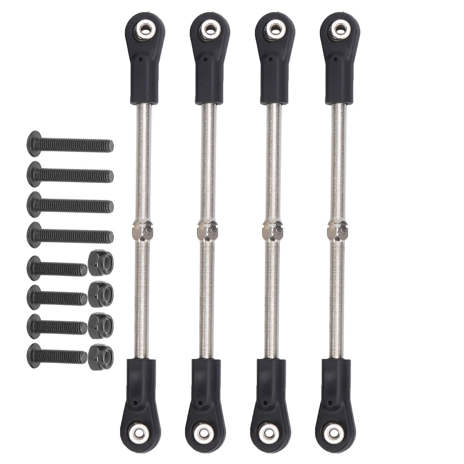 4 pièces 77-87mm réglable M4 vis Direction Servo Tige de Traction tringlerie biellette pour Kyosho/Hobao/Arrma Kraton/Chat Rouge 1/8 Voiture RC 4 pièces 77-87mm réglable M4 vis Direction Servo Tige de Traction tringlerie biellette pour Kyosho/Hobao/Arrma Kraton/Chat Rouge 1/8 Voiture RC