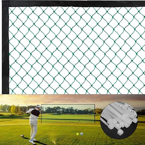 ASENVER Red multifuncional para pelotas de golf, barrera de impacto, red de práctica para uso en interiores o exteriores, 10 x 3 pies, 10 x 30 pies