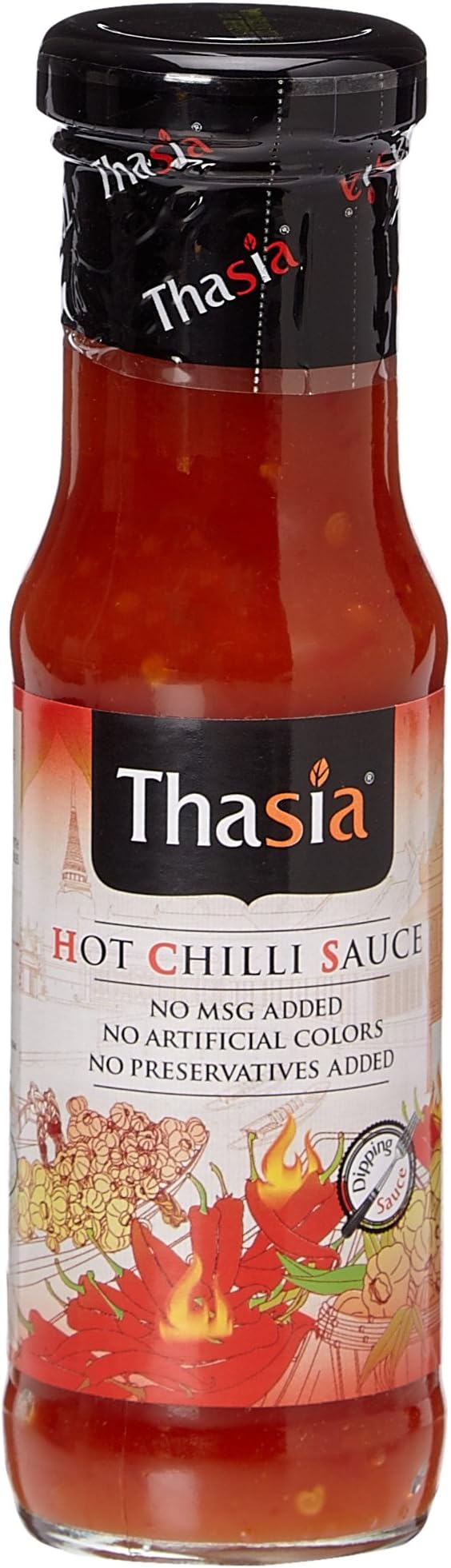 Thasia Hot Chilli Sauce, 170g