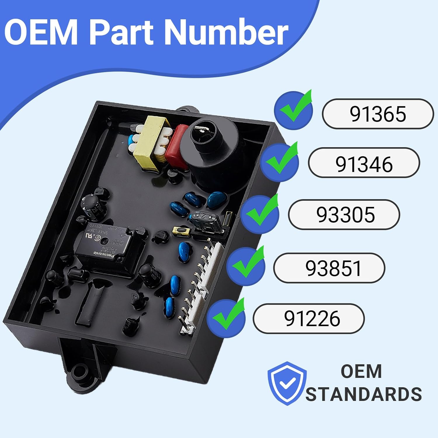 91365 Upgraded Water Heater Ignition Control Circuit Board for ATWOOD/DOMETIC GC6AA-10E,GCH6A-10E, GC10A-4E, Rplace# 91226, 91346, 93305, RV Water Heater Accessories, Electric 12VDC/6 & 10 Gallon Gas