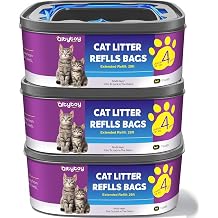 Jumbo Cat Litter Refill Bags 28FT-3 Pack Cat Genie Refill Cartridge Lasts Up to 12 Months 7-Layer Maximum Odor Control Pet Genie Refill