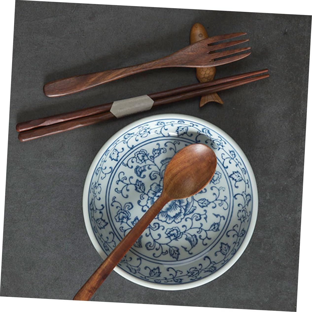 Wooden Teaspoon 15 Pcs Japanese Dinnerware Set Cutlery Set Mini Wooden Spoons Demitasse Spoon Wooden Teaspoon Spoon for Dessert Household Wood Spoon Dessert Spoon Tablespoon