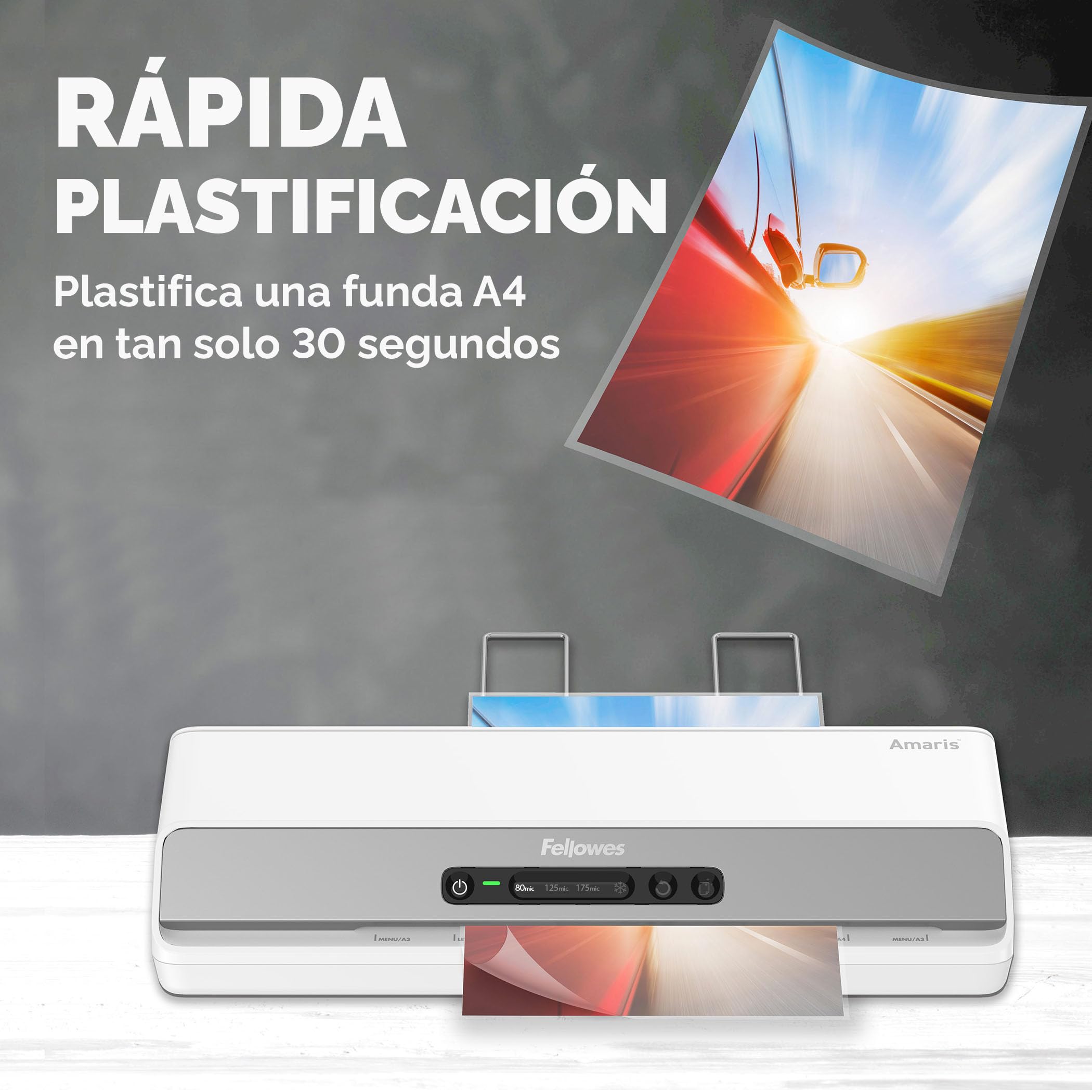 Fellowes Amaris A3 Plastificadora Documentos 80-175 Micras Uso Intensivo 1 Minuto