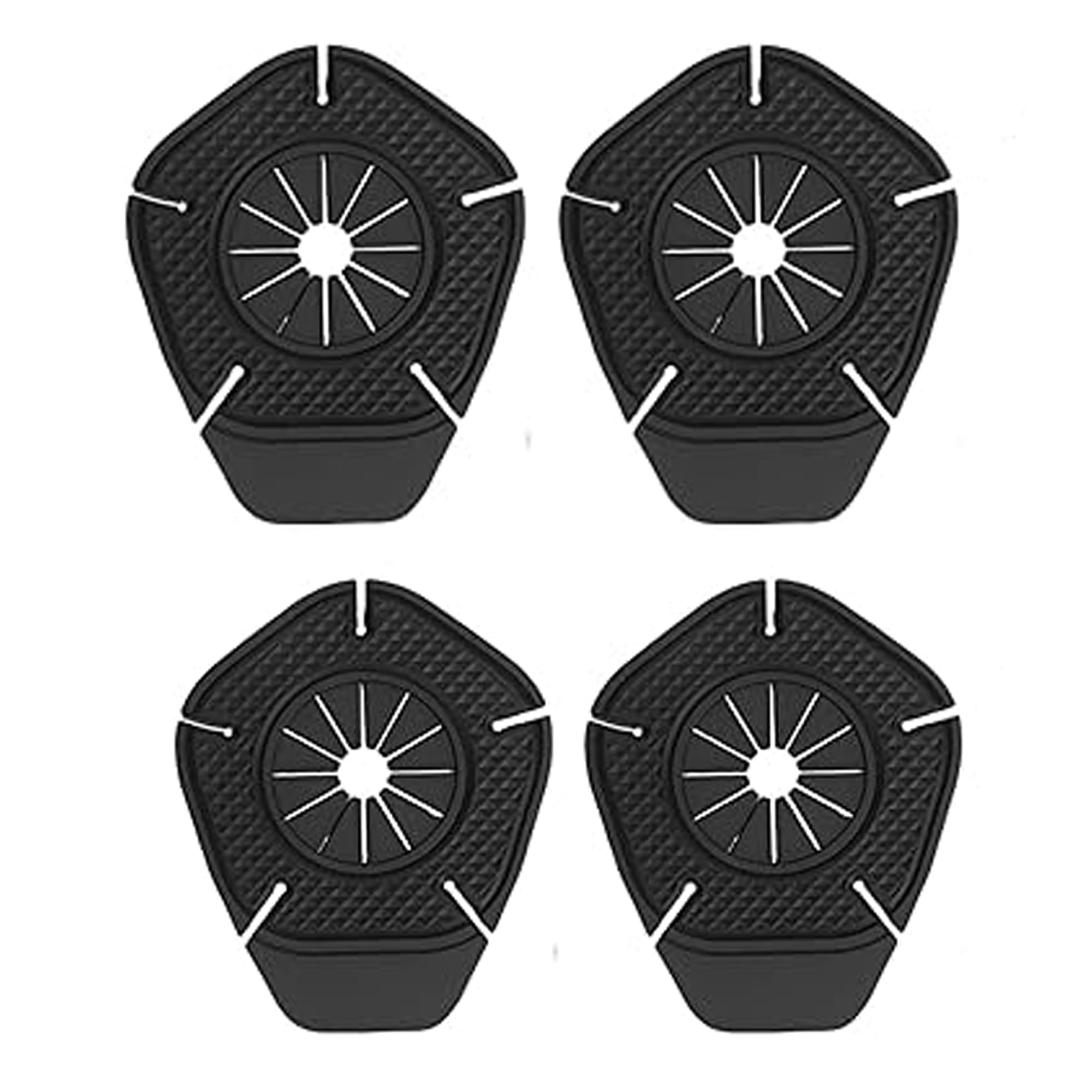 ZIQO Car Wiper Hole Protector Pad | Windshield Wiper Protector Guard | Anti-Rust & Debris Guard | Car Wiper Protector | Silicon Windscreen Wiper Cover Protector | for Universal Vehicles | Black- 4PCS