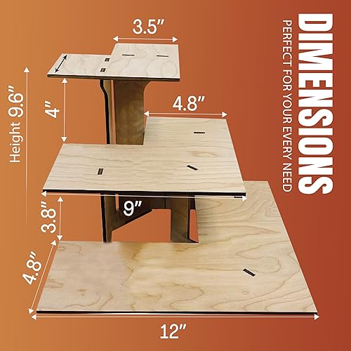 Miniatura 4 de Soporte esquinero de 3 niveles con estantes para productos  Portátil  Estante de exhibición de esquina de 3 pasos para mesa al por menor, encimera,