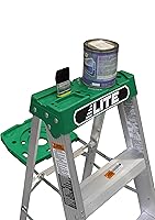 Vista 8 de LITE Escalera de aluminio de 6 pies con bandeja de herramientas, capacidad de carga de 225 libras, tipo II, LP-2211-06