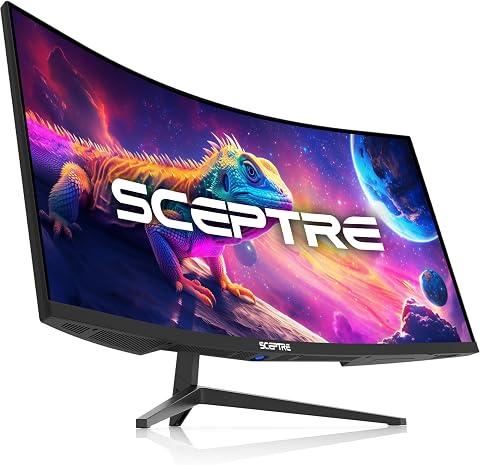 Sceptre 34-Inch Curved Ultrawide WQHD Monitor, 3440 x 1440, Up to 180Hz, Free...