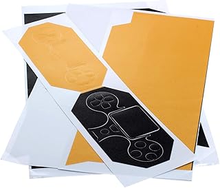 OTB dekalset kompatibel med Playstation 4/PS4 gul-svart