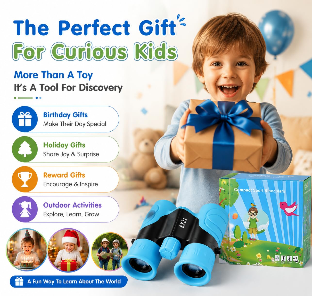 Jumelles Compactes Pour Adultes Et Enfants 12 X 25 Hd,Petites Jumelles Étanches Pour L Jumelles Compactes Pour Adultes Et Enfants 12 X 25 Hd,Petites Jumelles Étanches Pour L
