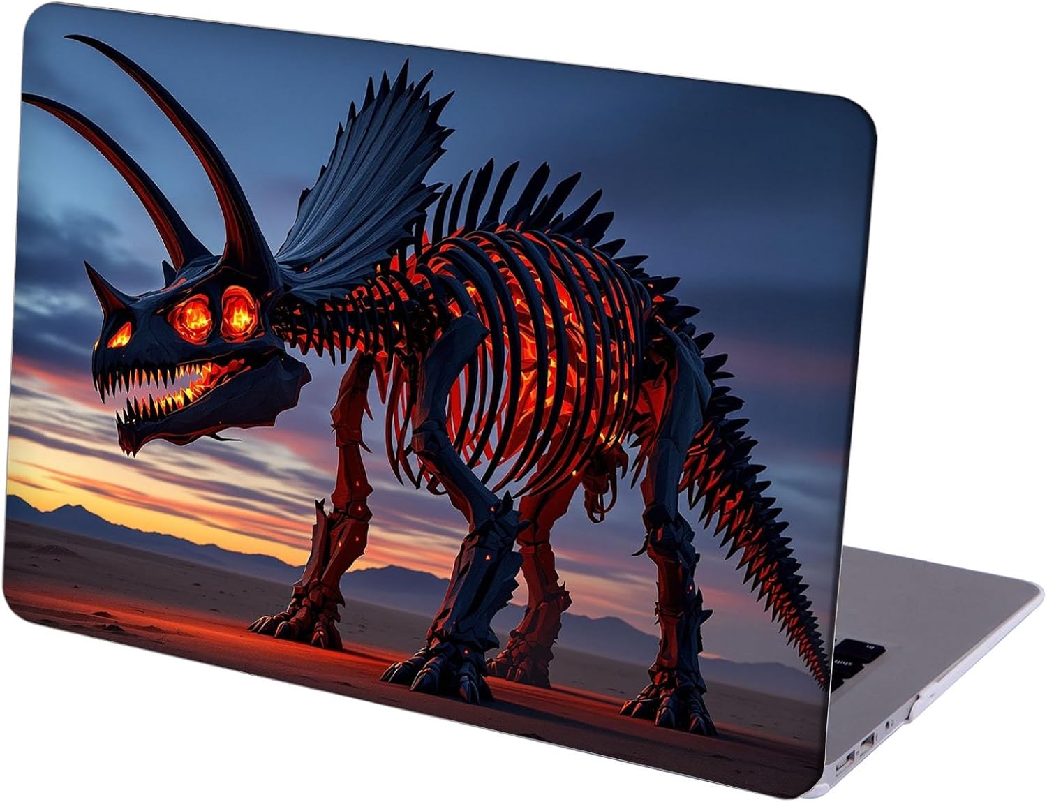Compatible with MacBook Neo 13-inch, Hard Shell Case with Keyboard Cover and Screen Protector (A3404 A18 Pro chip, 2026 Release) - Fire T-Rex MC21510