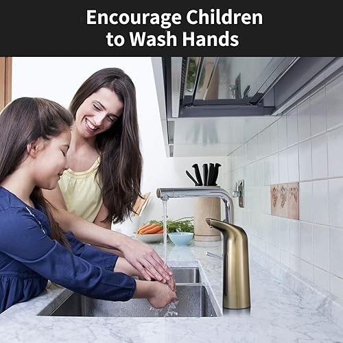 Miniatura 5 de Yugoo Dispensador automático de jabón, dispensador de jabón sin contacto de 13.5 fl oz, dispensador de jabón con sensor automático manos libres con