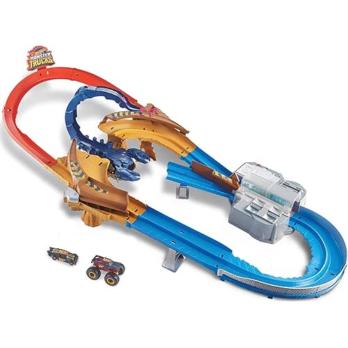 Immagine del prodotto Hot Wheels Attacco allo Scorpione Gigante con Veicolo Monster Truck e Macchinina, Giocattolo per Bambini 4+Anni, GTL33, Esclusivo Amazon