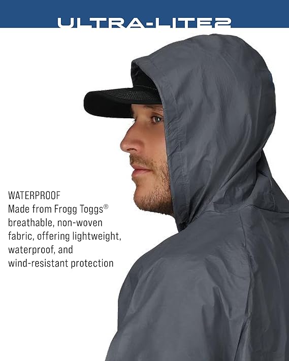 FROGG TOGGS Men's Ultra-Lite2 2-Layer Waterproof Breathable Rain Suit
