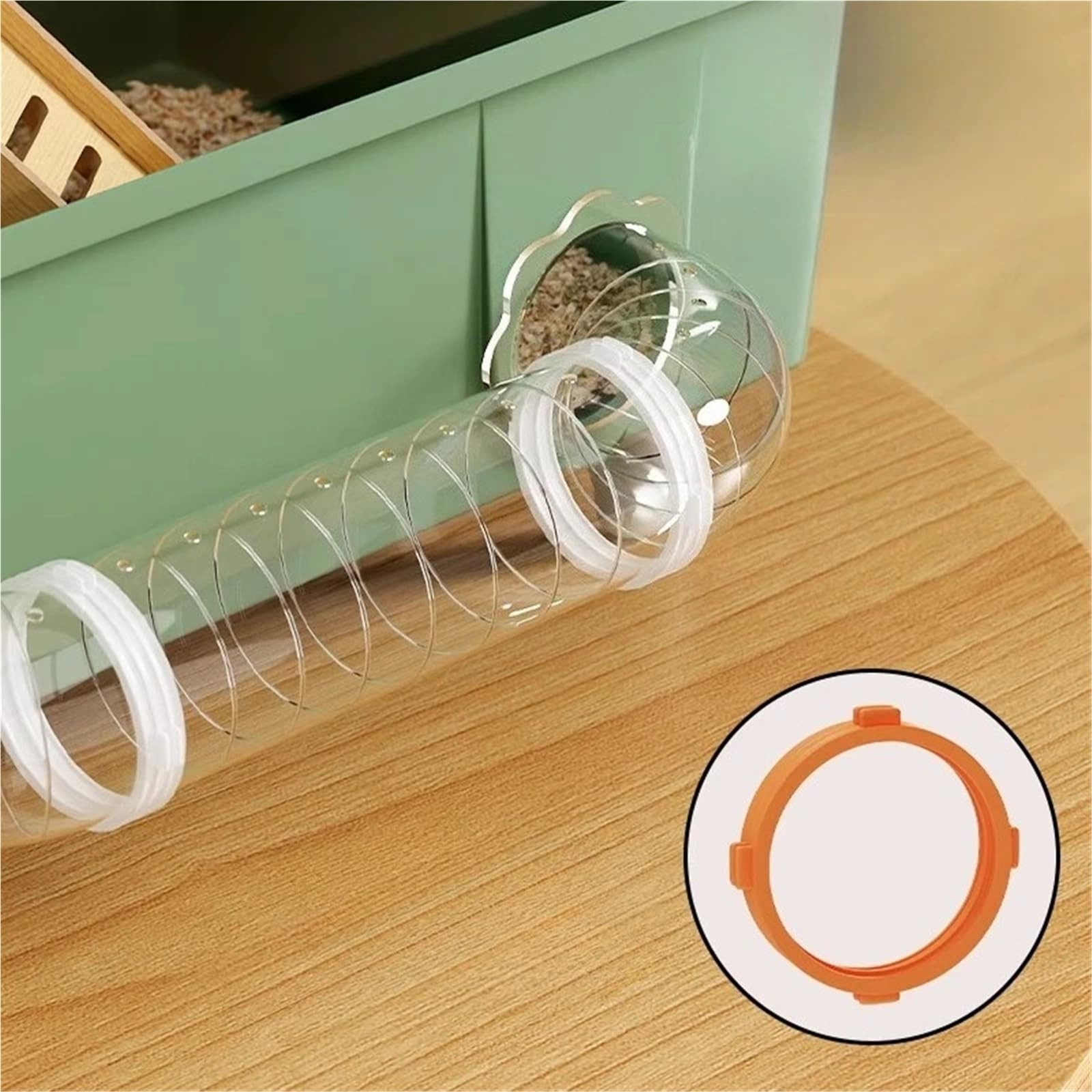 Gabbia per Criceti Casa for criceti trasparente Grande villa for fai-da-te con tunnel Spaziosa gabbia for e piccoli animali domestici(Deluxe Grey 75.9)
