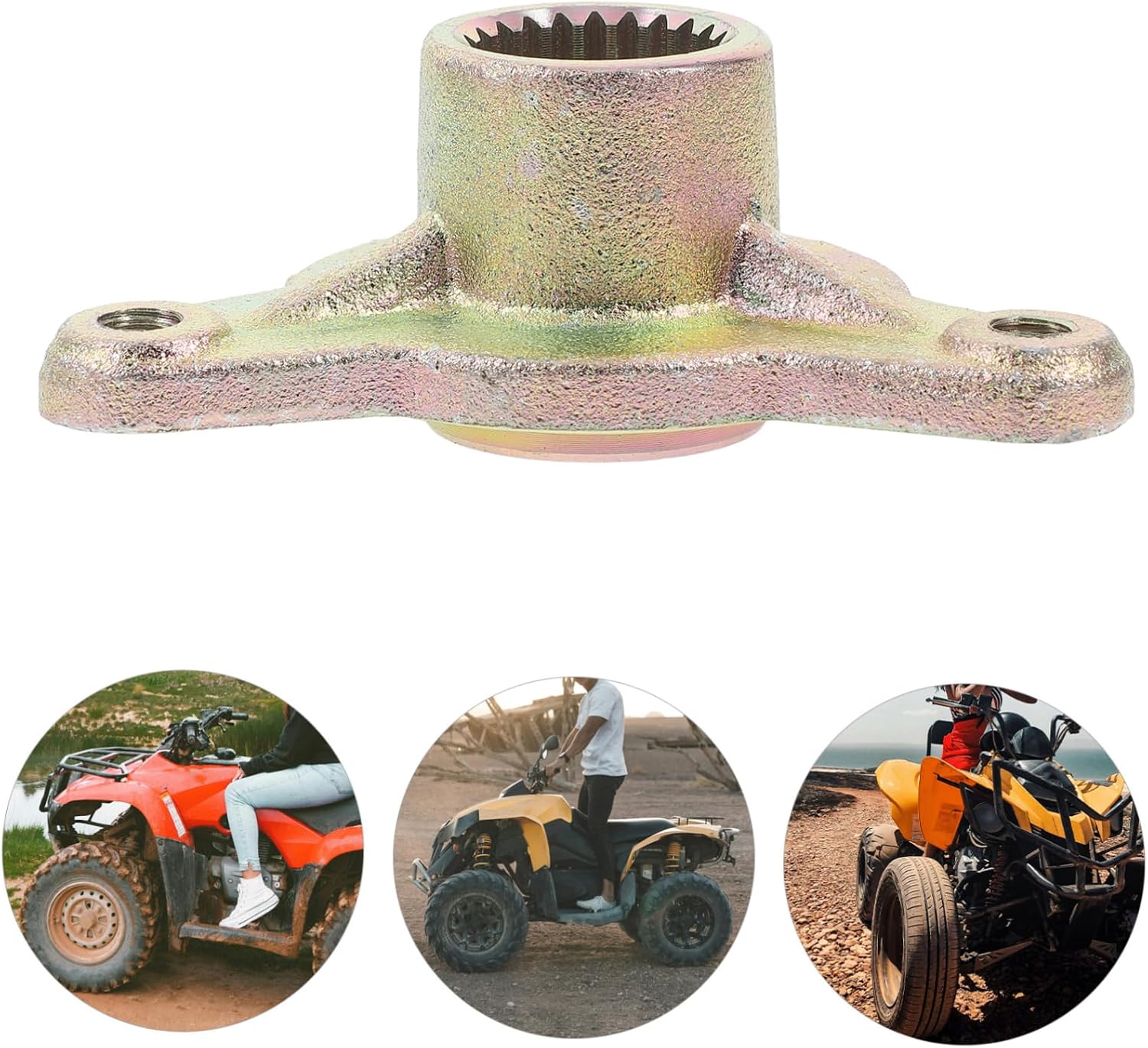 Luxshiny Atv Hub Axle Assembly for Go-karts Wheel Rim Support for Enhanced Stability and Safety Rough