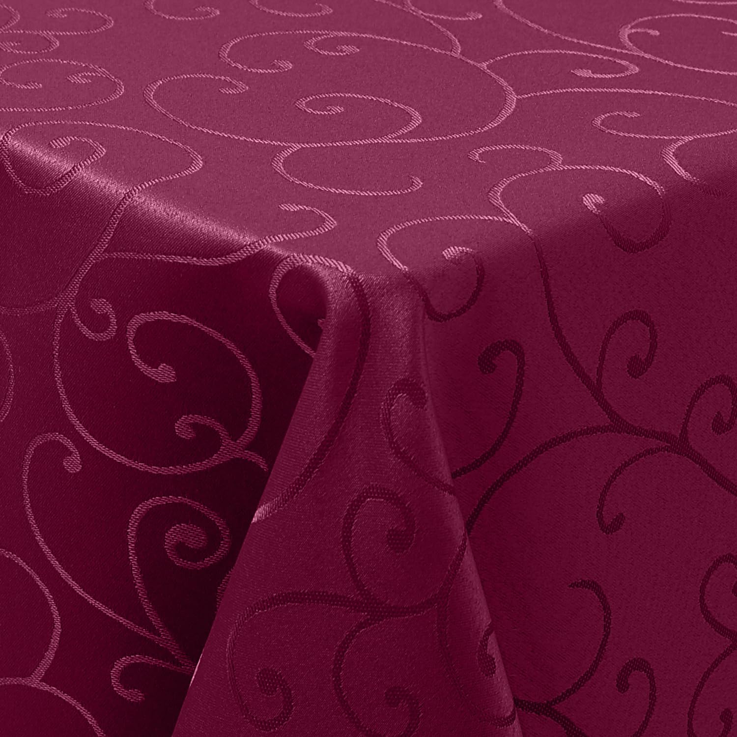 Homaxy Table Cloth Rectangular 130x160 cm, Washable Polyester Jacquard Tablecloth