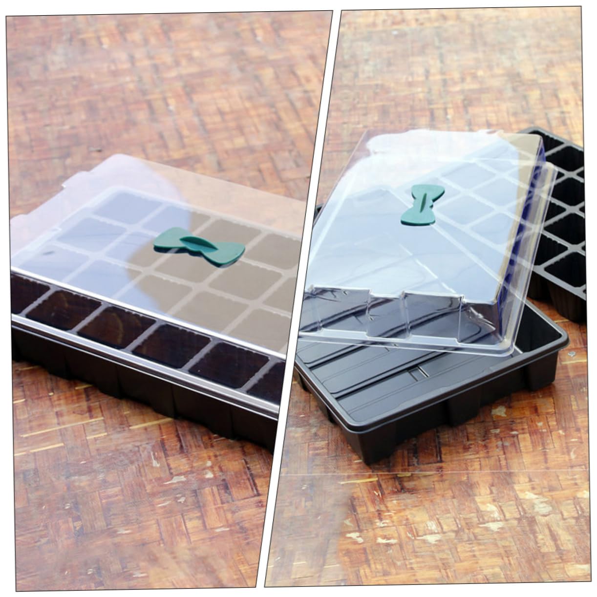 Abaodam 3juegos Bandejas para Plántulas de Huecos Rejilla Resistente para Germinación de Hortalizas Suministros de Jardinería