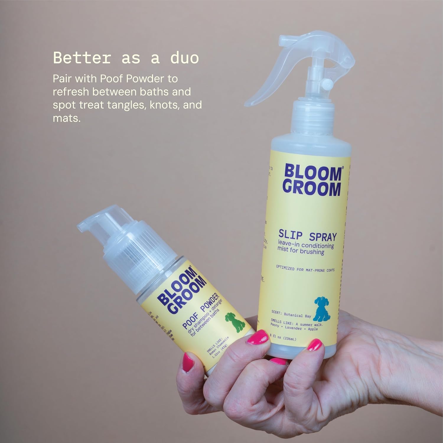 Poof Powder – Waterless Dry Shampoo and Detangler for Dogs | Demat, Detangle & Deodorize | Talc-Free, Non-Toxic, Made in USA for Mat-Prone Coats – Doodles, Poodles, and More – 1.52 oz
