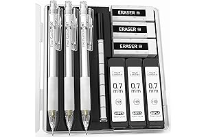 Four Candies White Mechanical Pencil Gift Set for Students Writing and Drawing
