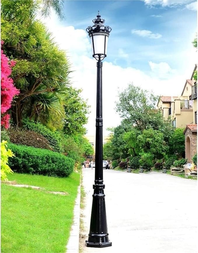 Lámpara Poste Solar Exterior 2.8M Resistente Agua IP65 miniatura 4