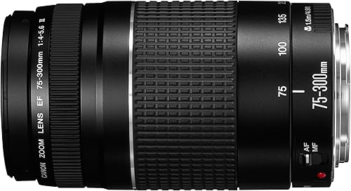 Canon RF 2.953-11.811 in f/4-5.6 Lente de zoom teleobjetivo compacto para montaje RF - Full Frame APS-C Compatible (negro)