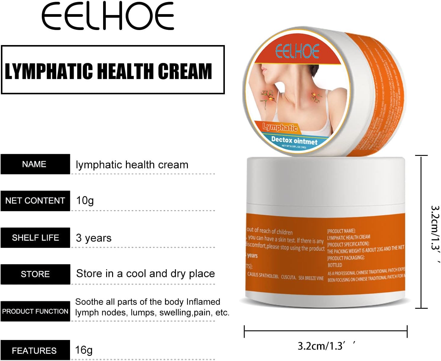 Buy Lymph Nodes Herbal Detox Cream,Armpit Lymph Detox Cream,Lymph Care