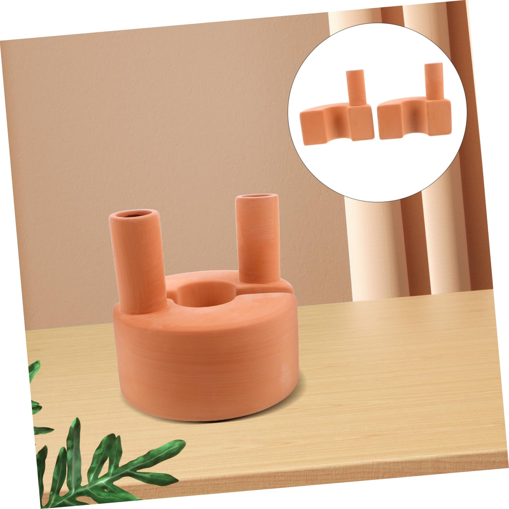 BESPORTBLE Regadera De Terracota Roja Dispositivo De Riego Automático para Plantas De Interior y Exterior Gotero para Macetas Sistema De Riego para Plantas De Jardín Regadera De Barro Hogar o