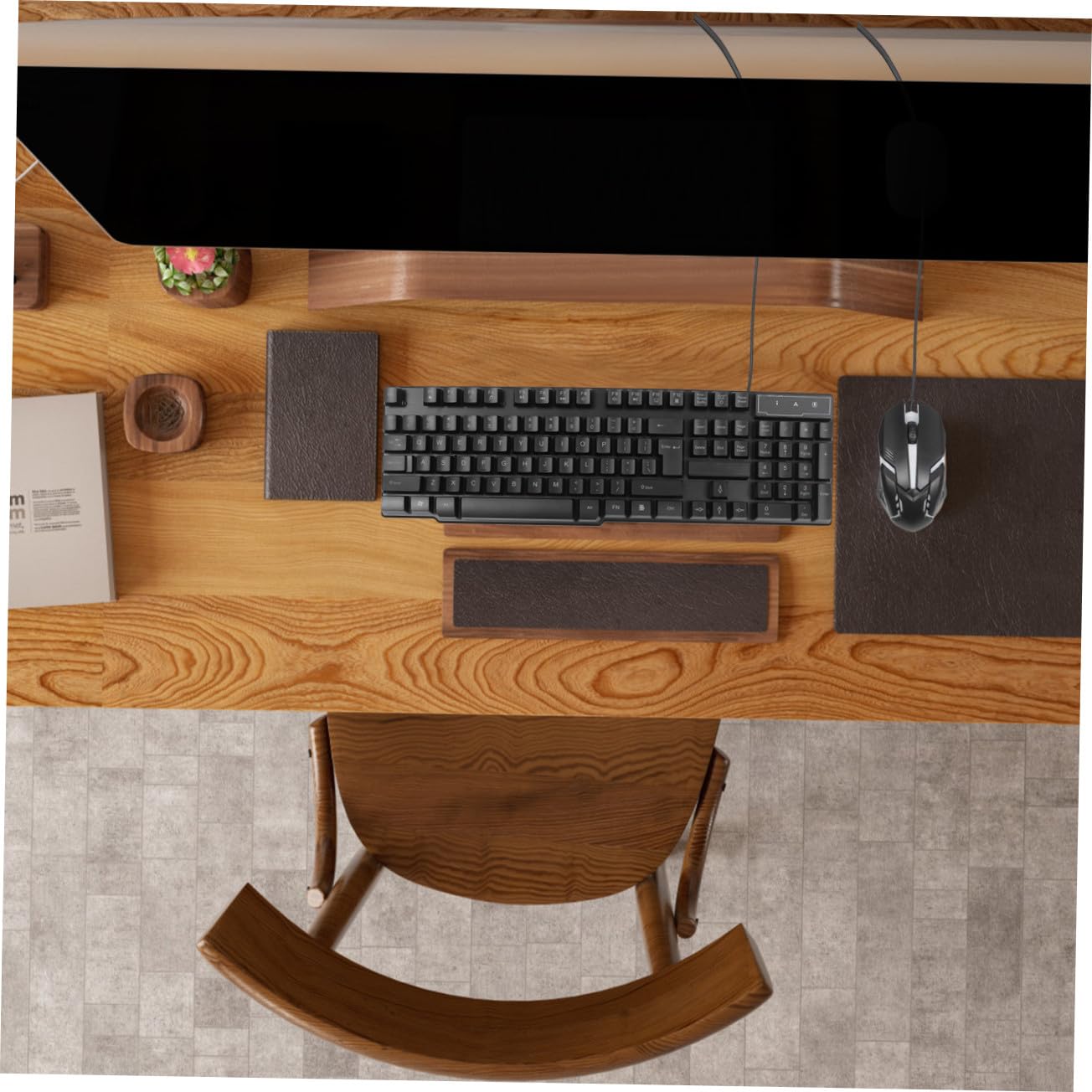 Tastiera Mouse Combo USB Retroilluminata per Computer Nero | Set 1 Pezzo, Plastica, Design Unico, per Gaming e Ufficio, Accessori Informatica