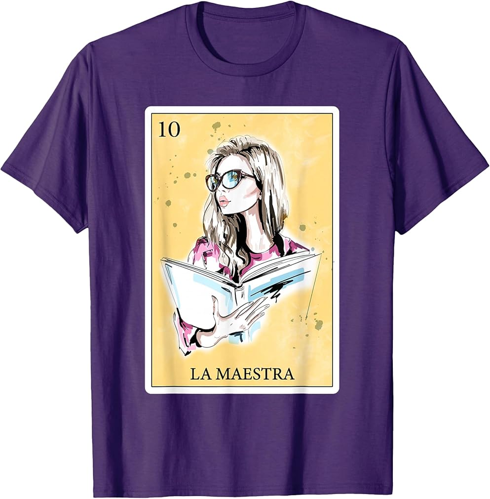 Funny Spanish-Mexican Bingo Gifts for Teacher - La Maestra Men Women T-Shirt
