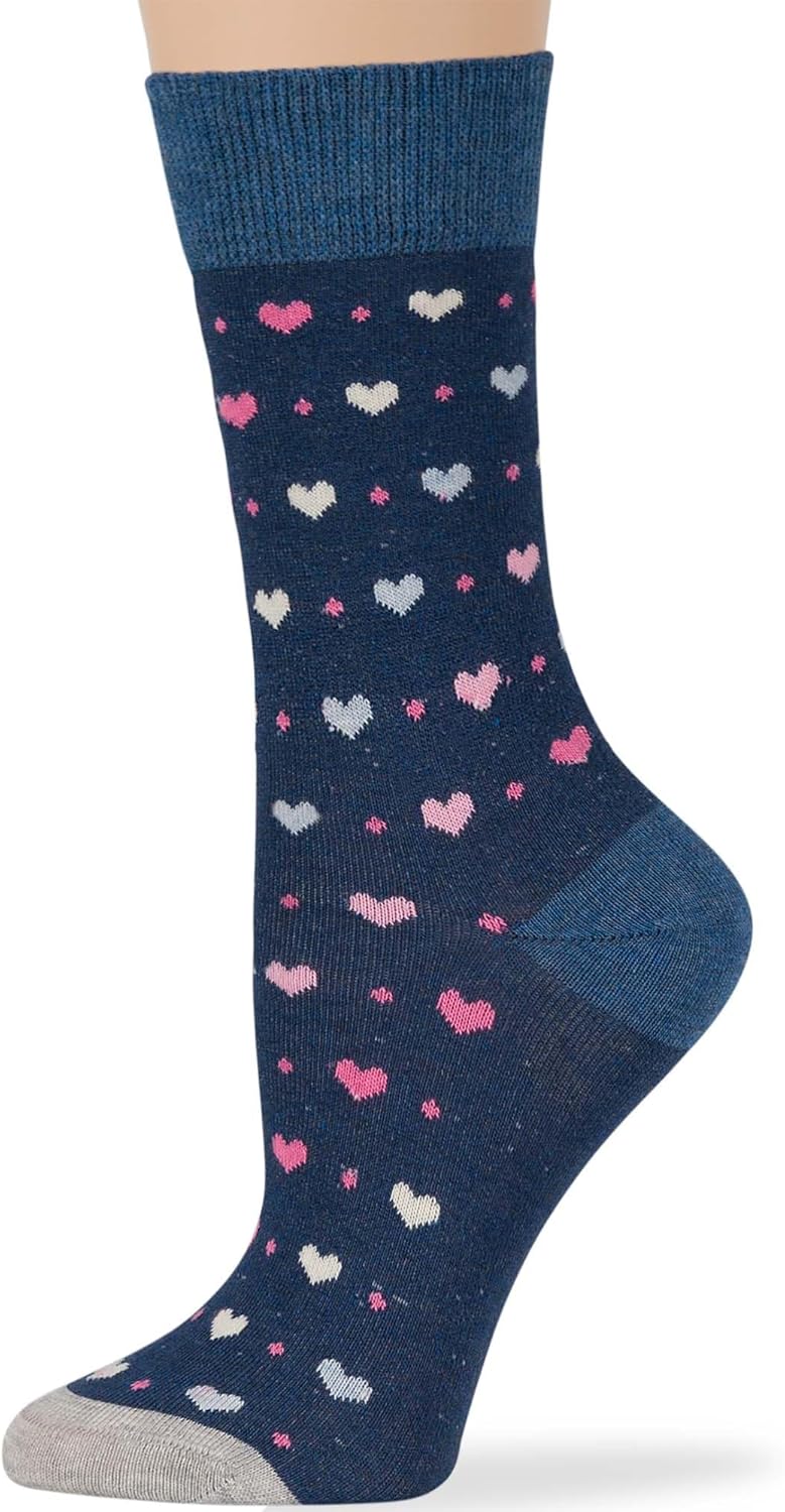 7BigStars Women Crew Socks - Fun Cotton Socks for Women, Colorful and Cute Designs, 4 Pairs Breathable Casual Dress Socks - Image 5