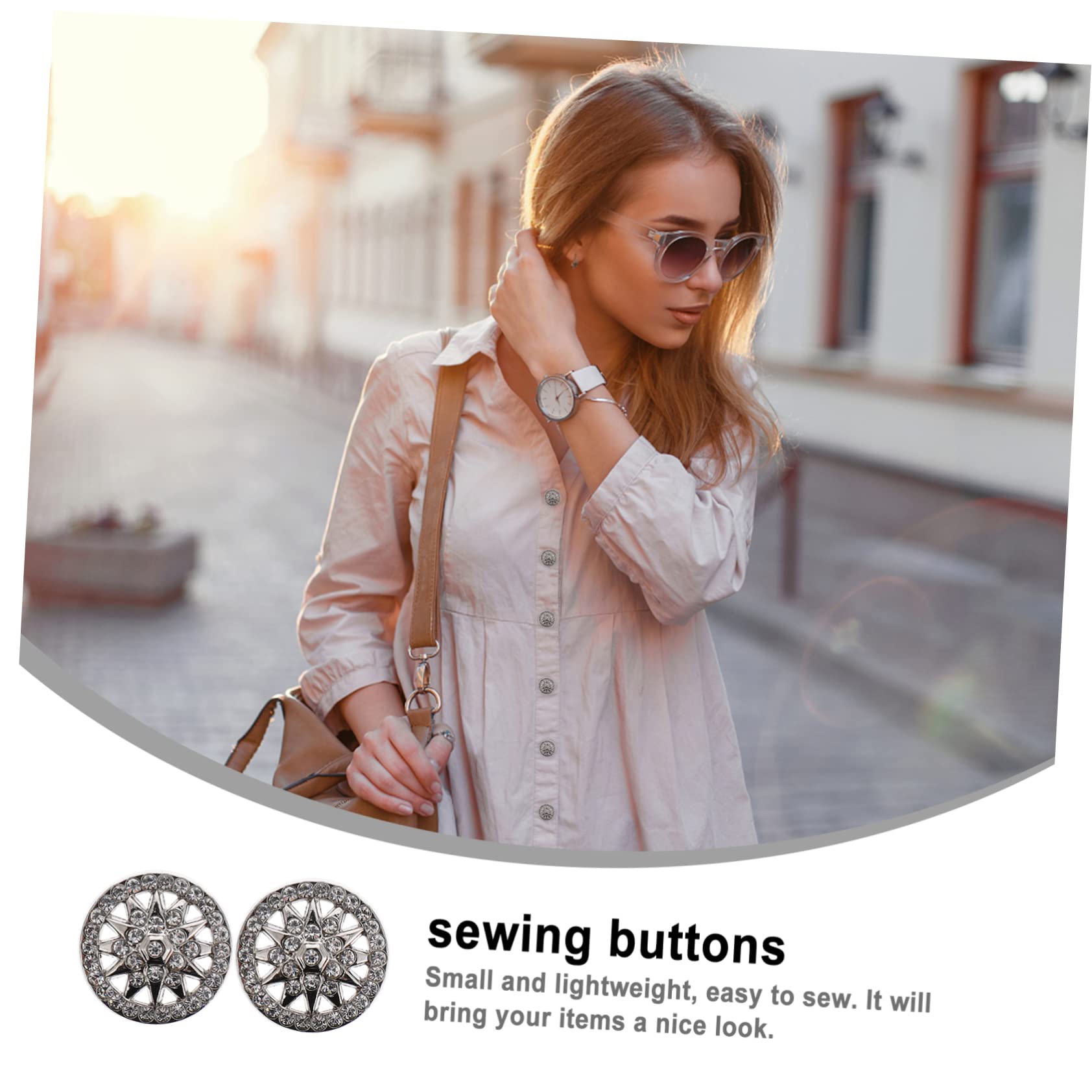 Lurrose 60pezzi Per Abbigliamento Decorativi Multifunzionali Per Cappotti e Cardigan Design Set e Duraturo Per