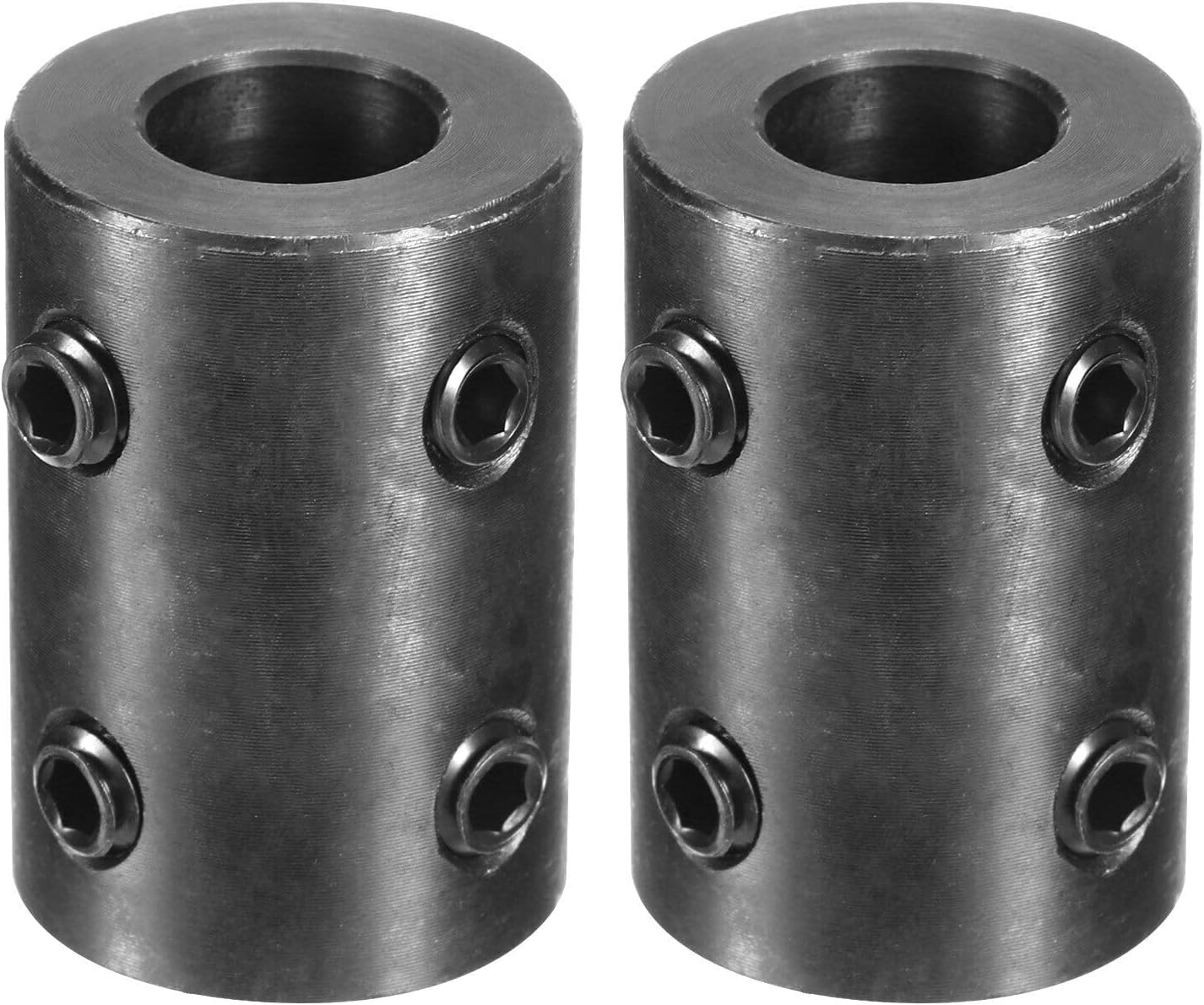Toolparts And Accessories 2pcs Shaft Coupling 1/2" Bore 1" OD 1-1/2" Length Rigid Coupling 4 Set Screws (#CN#130824-10186)