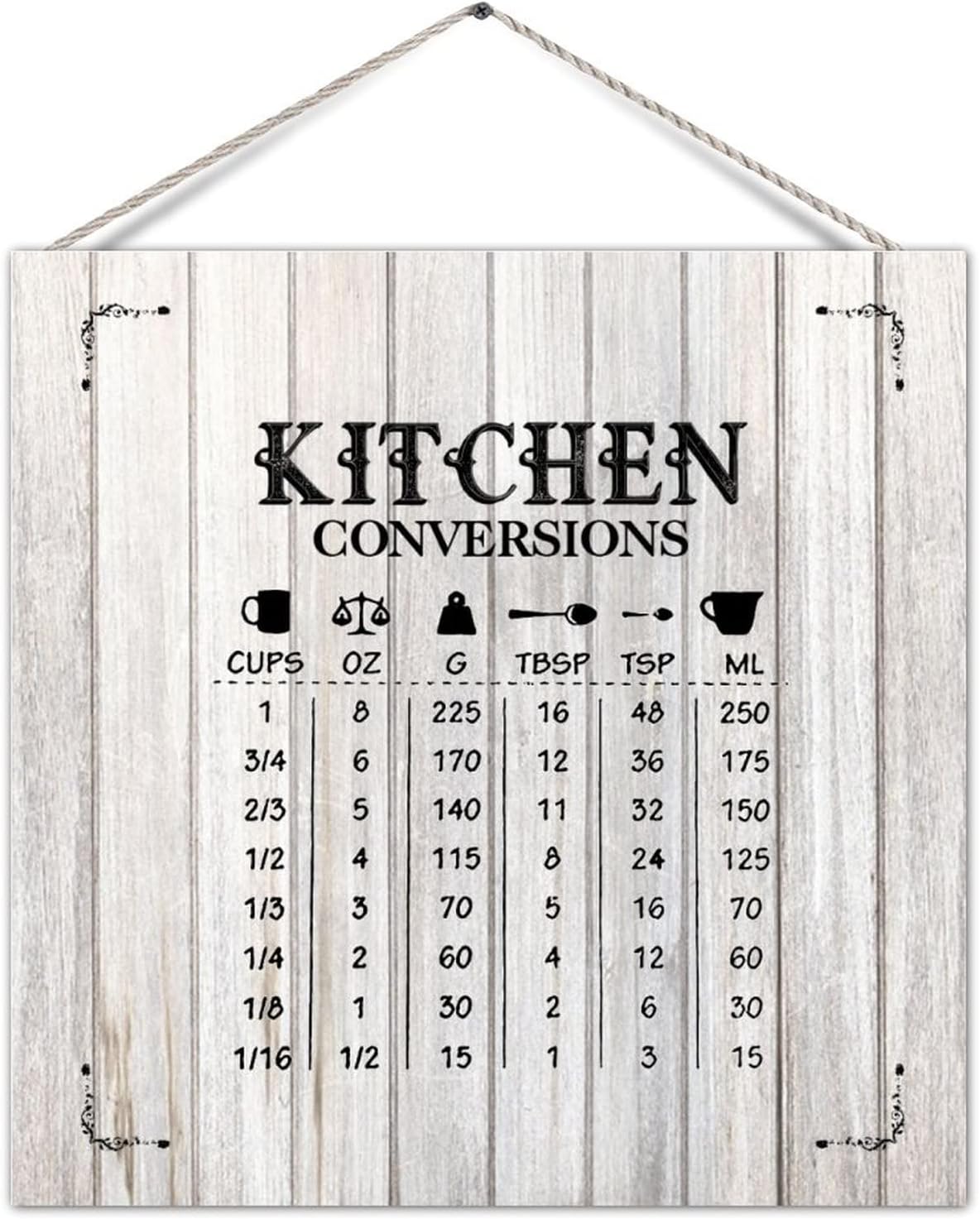 Kitchen Decor Sign Plaque Shabby Wood Pallet Sign Kitchen