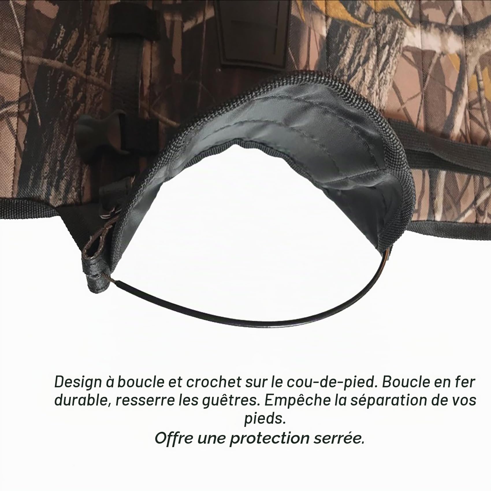 Serpent Guêtres Inférieur Jambe Armor Snake Bite Leggings Imperméables Protection Confortable pour Chasse Randonnée Extérieur (Une Paire), Taille Universelle