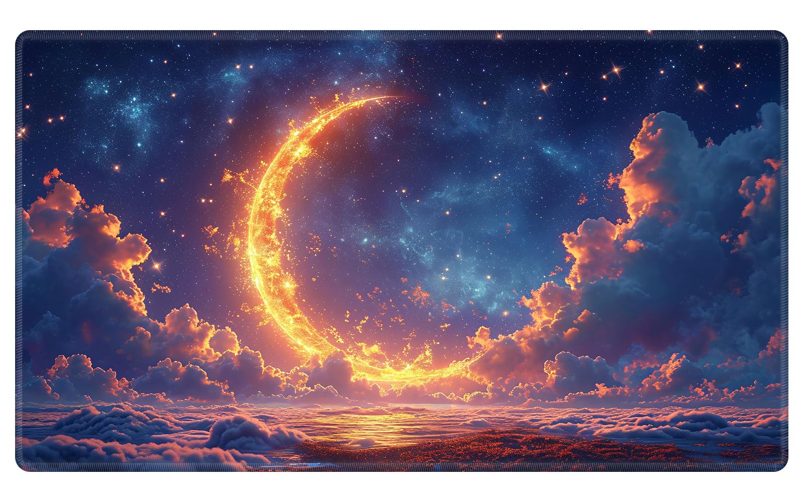 EDGFRTOIO Card Playmat 70 x 40 cm Game Mats Tabletop Magic for MTG/TCG Cards, Trading Card Game Playing Stitched Commander Deck Gaming Desk Duel Mat