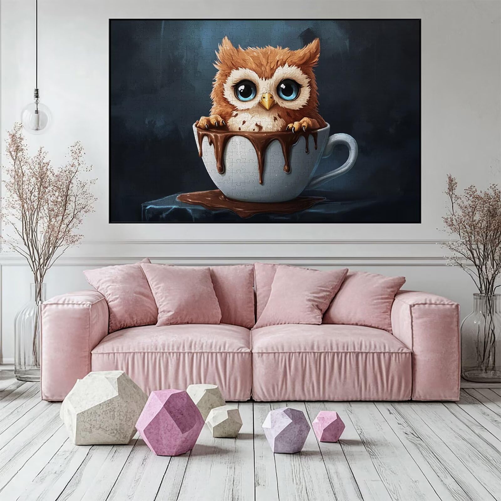 Puzzle 3000 sztuk zwierzę puzzle dla dorosłych kubek 122 x 81 cm Unikalne rzemiosło klasyczne drewniane układanka 3D do rodzinnych gier aktywnych, układanka do samodzielnego wykonania nawet do