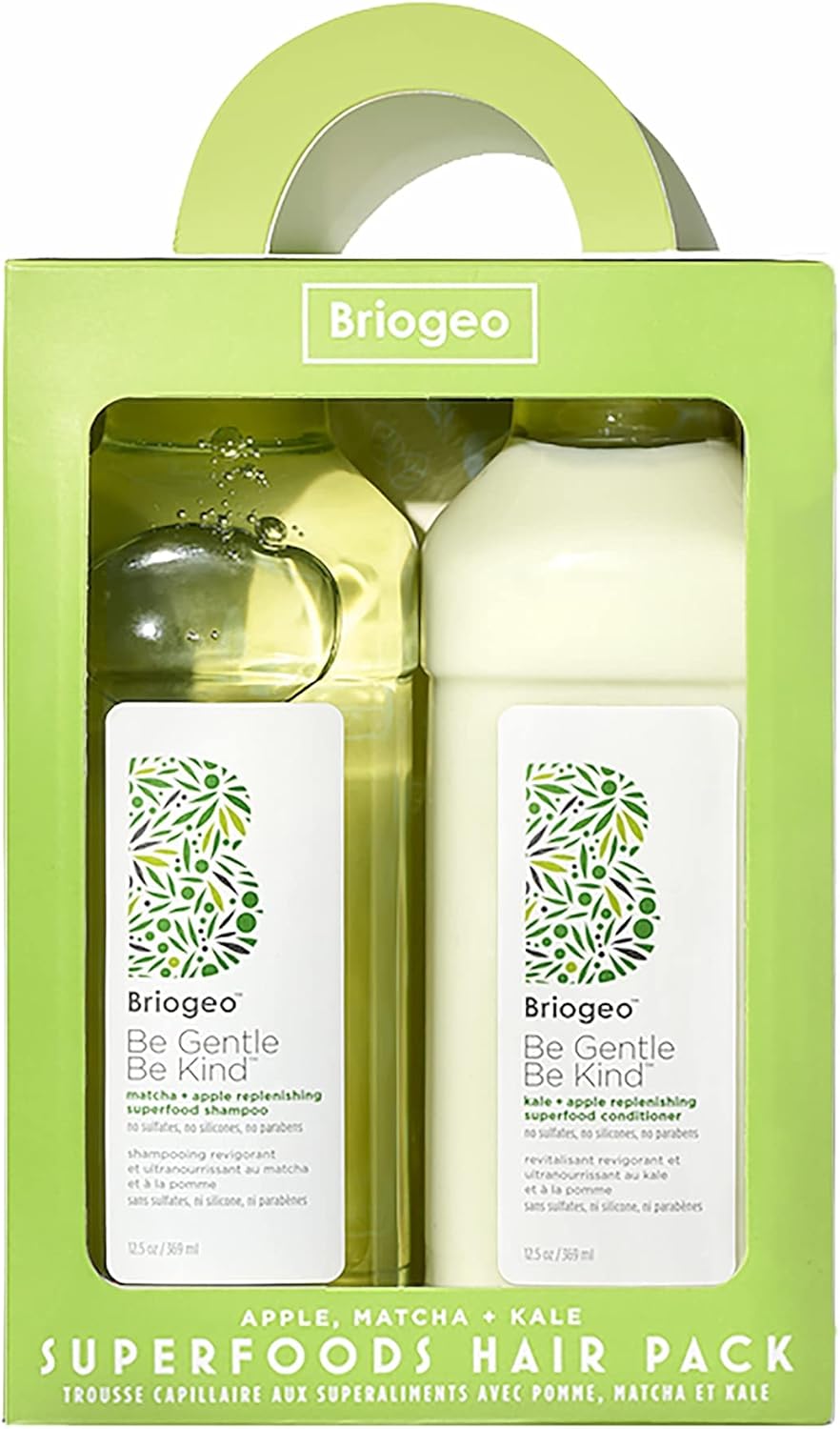 Briogeo Superfoods Apple Kale Replenishing Shampoo and Conditioner