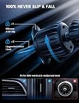 Lamicall 15W for Magsafe Car Mount Charger - Wireless Vent & Dashboard Magnetic Phone Holder Charger Mount, for iPhone 17, 17 Pro, 17 Pro Max, iPhone 16 15 14 for MagSafe Accessories, Car Accessories