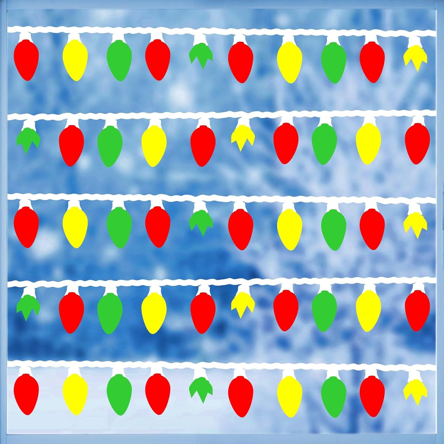 Christmas Light Wall Stickers Christmas Light Vinyl