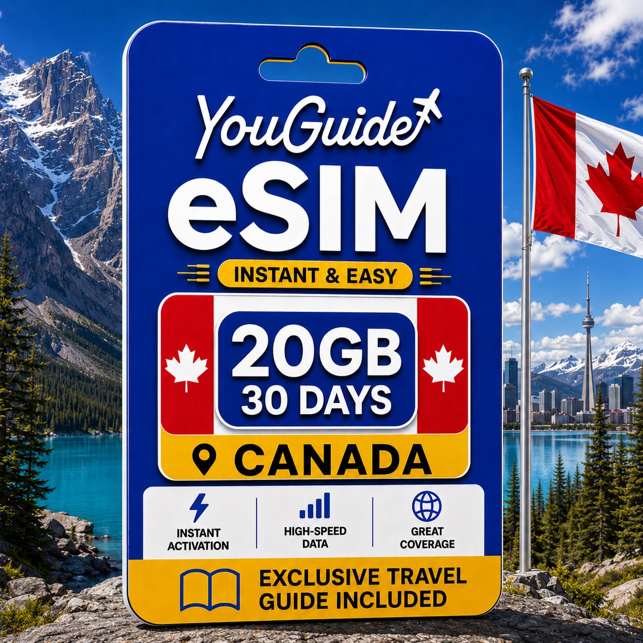 Canada eSIM 20GB 30Days Premium
