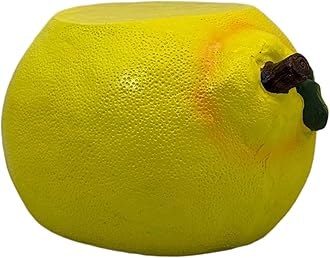 Galt International 10" Yellow Lemon Fruit Stool Plant Stand for Home Decor Plant Stand Garden Indoor Outdoor Decorations