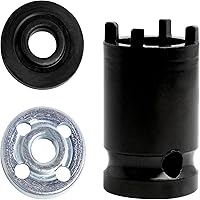 Vista 1 de Juego de llaves eléctricas para amoladora angular, 4 llaves de punta, incluye llave de enchufe para amoladora angular y 2 tuercas de amoladora