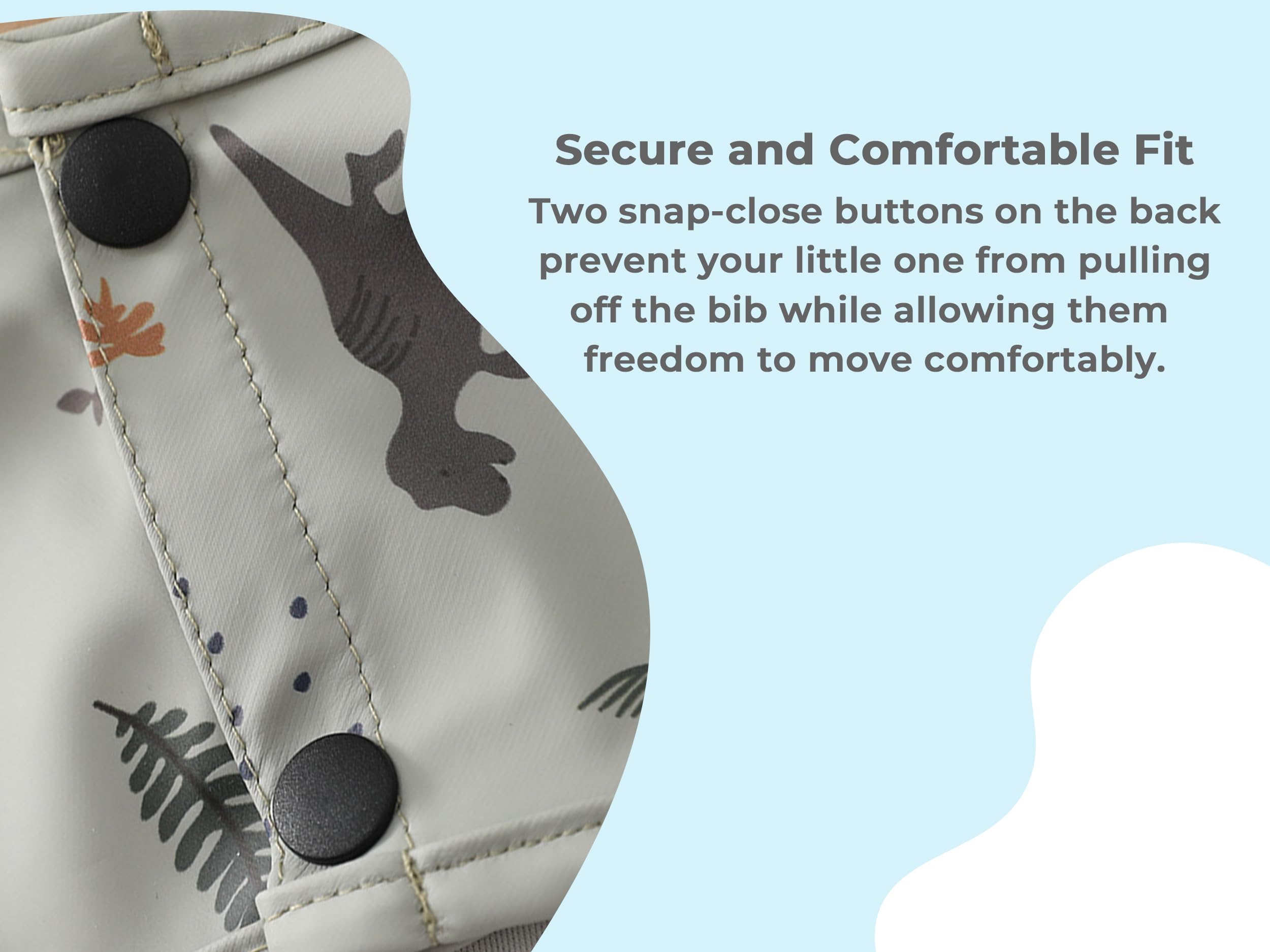 Cubble Waterproof Coverall Baby Feeding Bibs for Mealtimes and Messy Play Adjustable, Baby Weaning (Cars, Small (6-12M)) - Image 4