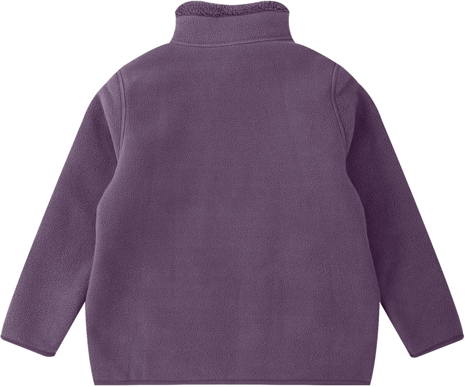 Jugaoge Boys Girls Winter Warm Fleece Lined Jacket Casual Long Sleeve Sweatshirt Zipper Coat Outerwear