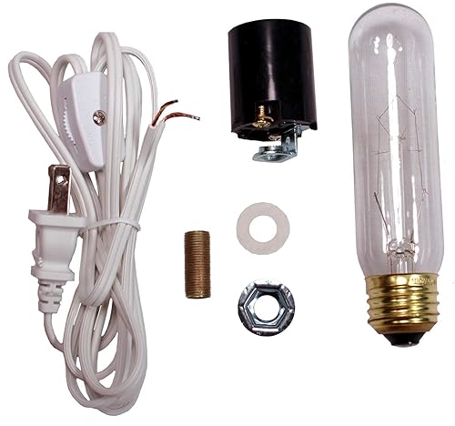 Miniatura 2 de Creative Hobbies Kit de cableado para árbol de Navidad grande #ML1-25B6, bombilla de 25 W, base estándar (Edison), ideal para iluminar objetos de