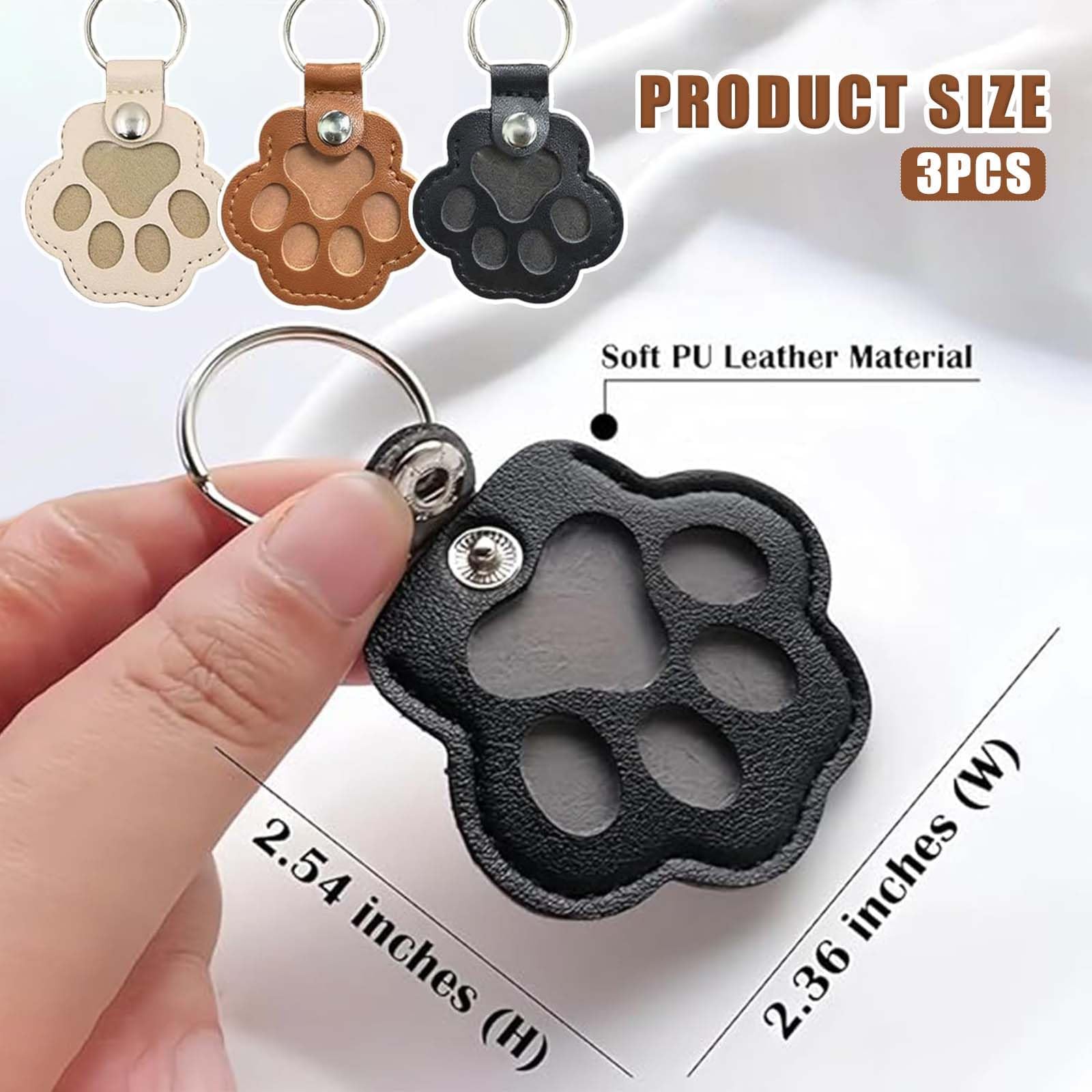 Portachiavi in pelliccia di animale domestico, Ciondolo trasparente per capelli di gatto, Ricordo commemorativo leggero per borsa