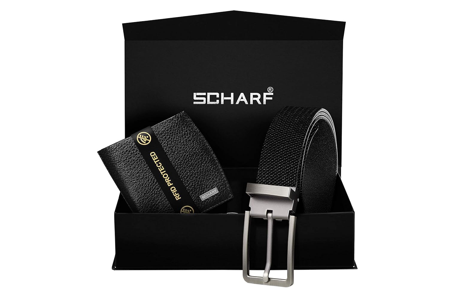 SCHARF Genuine Leather Formal Belt & Wallet Combo Gift Set for Men (A Doozy-Double) 2 71PRzvm868L. SL1500