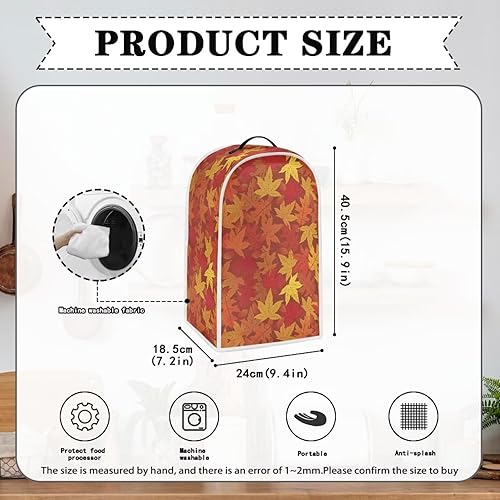 Miniatura 5 de HUISEFOR Fundas para licuadora, cubierta a prueba de polvo para electrodomésticos de cocina, mango duradero, lavable, procesador de alimentos de