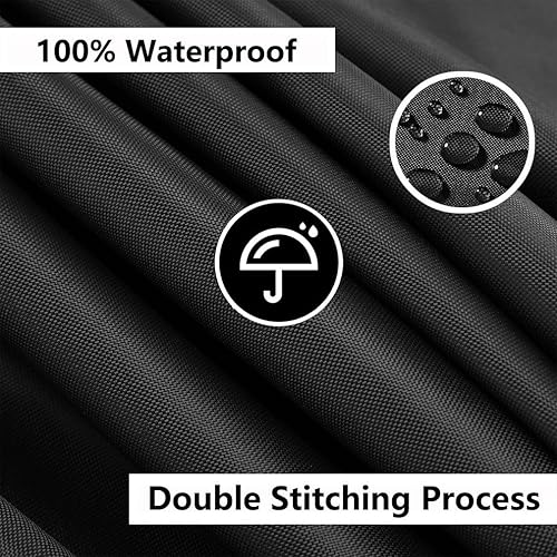 Miniatura 4 de Fundas para muebles de patio al aire libre, impermeables, 84 pulgadas de largo x 48 pulgadas de ancho x 30 pulgadas de alto, juego de mesa y silla