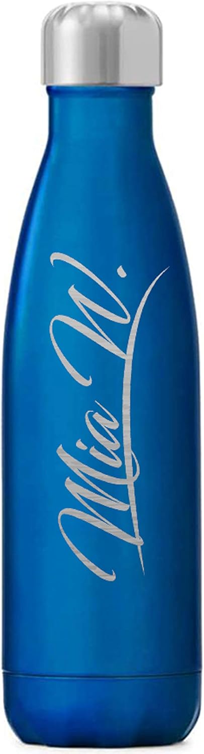 Sofia's Findings Personalized | Custom Engraved Water Bottle | Groomsmen Gift | Stainless Steel Vacuum Insulated Water Bottle | Keeps Your Drink Hot & Cold | 17 Oz (500 ml)